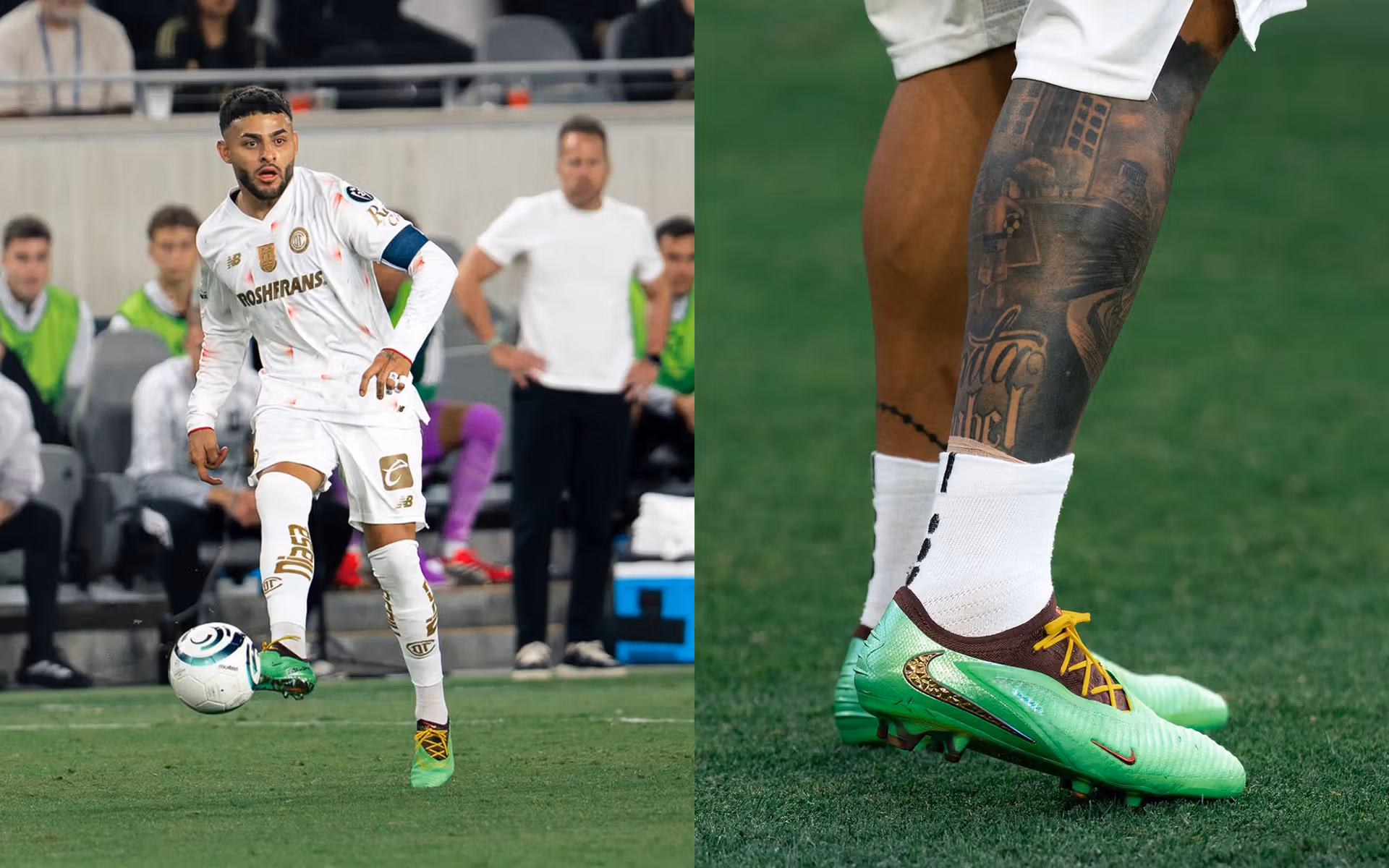 Alexis Vega Wearing Travis Scott Nike Phantom 6 Low Football Boots