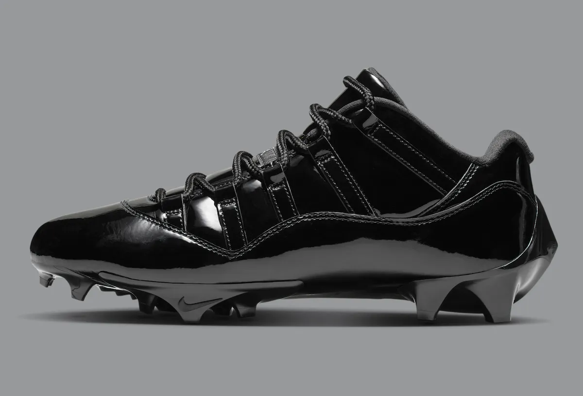 Air Jordan 11 Low TD Cleat Black Patent IQ8113-001