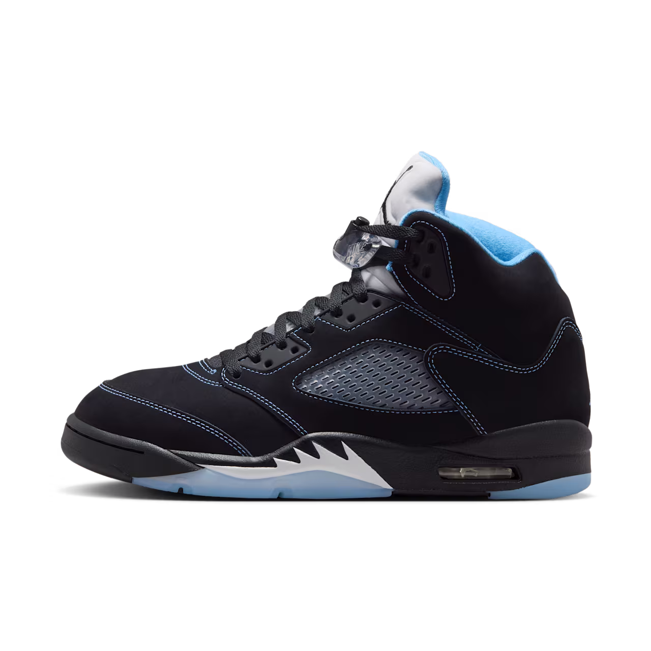 Air Jordan 5 Black Carolina Black And University Blue DD0587-008