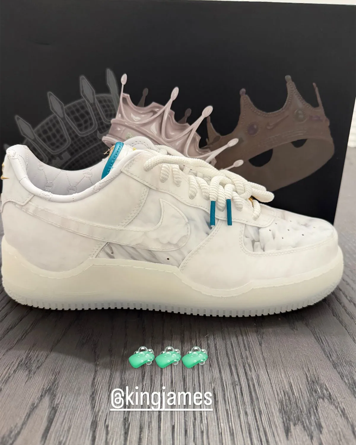 LeBron Nike Air Force 1 Marble