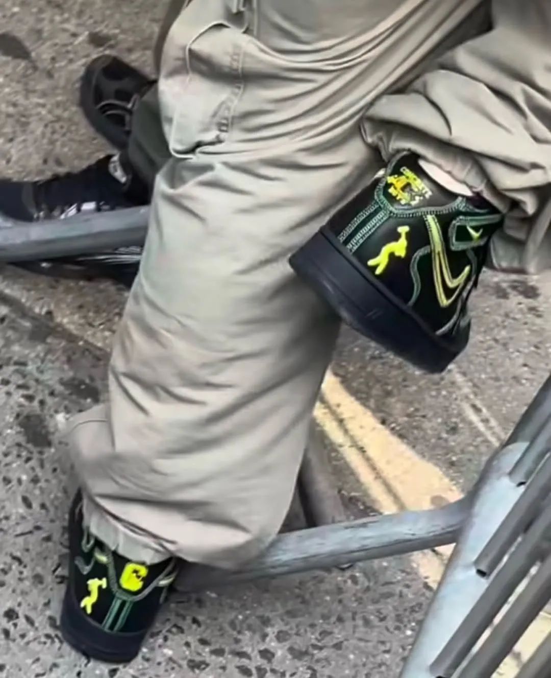 Concrete Boys Nike Air Force 1 Mid Neon