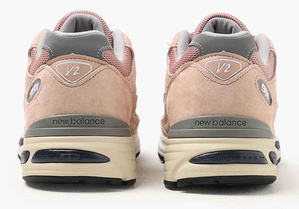 New Balance 991v2 Mahogany Rose U991rb2 4