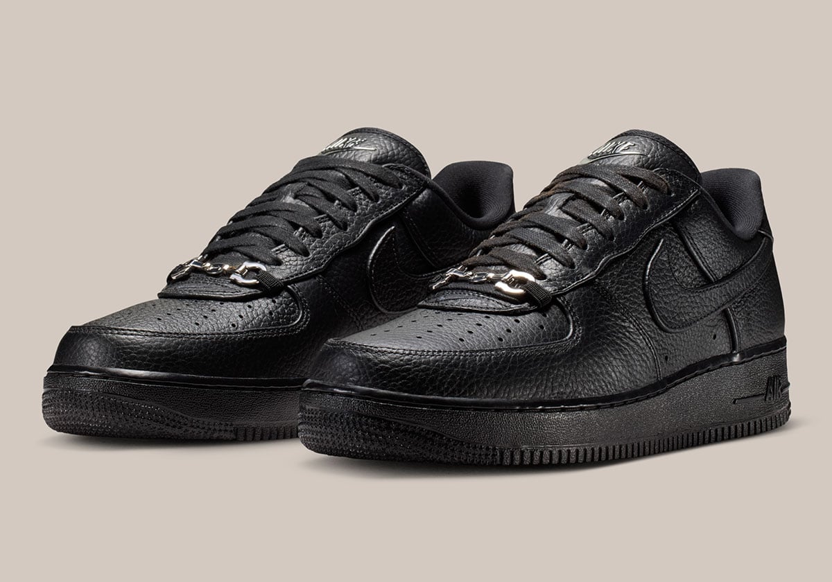 Nike Air Force 1 Low “Black Leather” Gets a Loafer-Buckle Upgrade