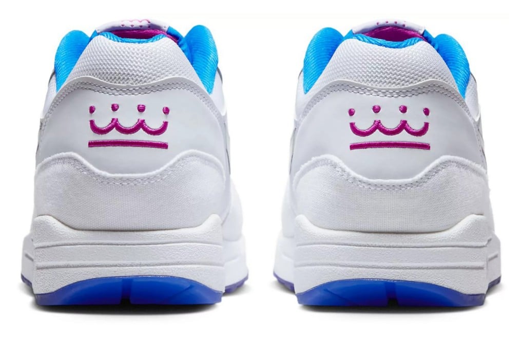 Nike Air Max 1 City Connect "Kansas City Royals" heel view