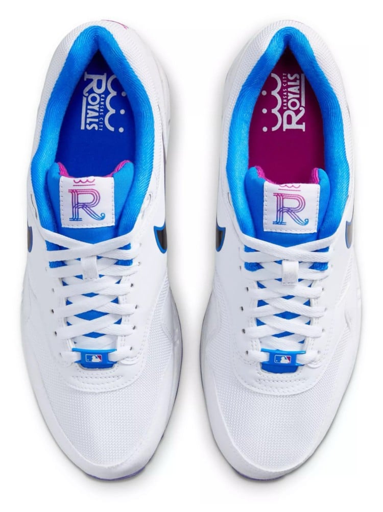 Nike Air Max 1 City Connect "Kansas City Royals" top view