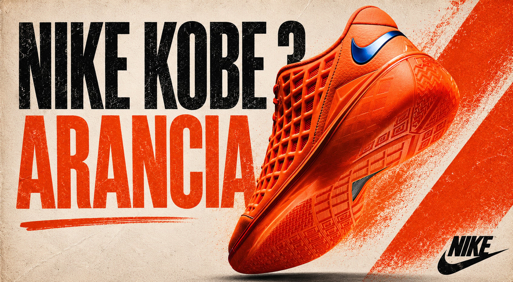 Nike Kobe 3 Arancia Poster