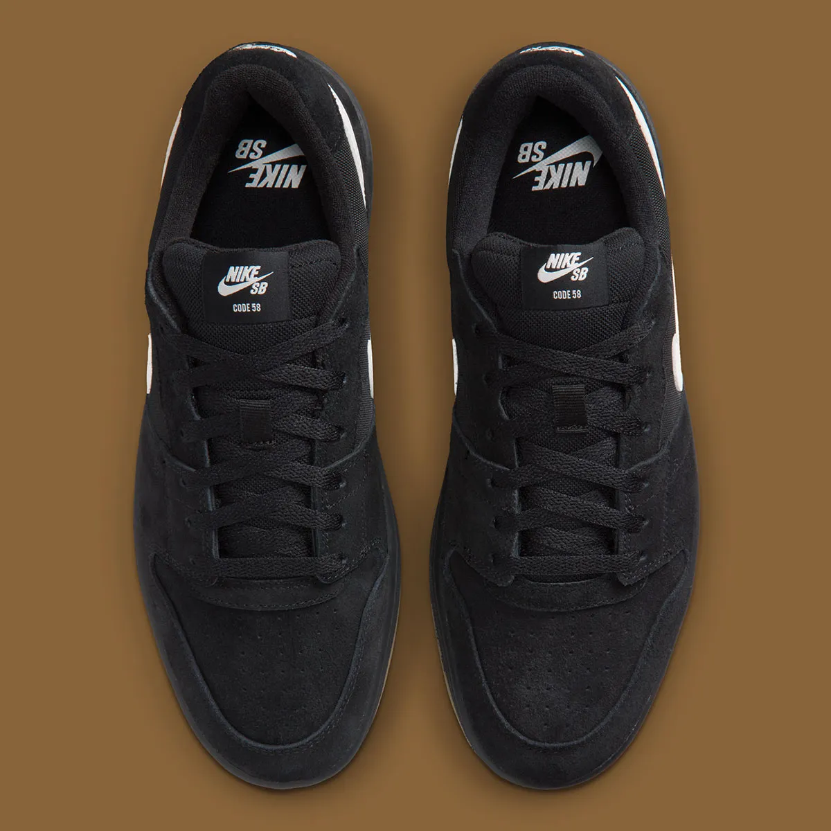 Nike SB Code 58 Black Summit White Gum Light Brown IB0108-001 5
