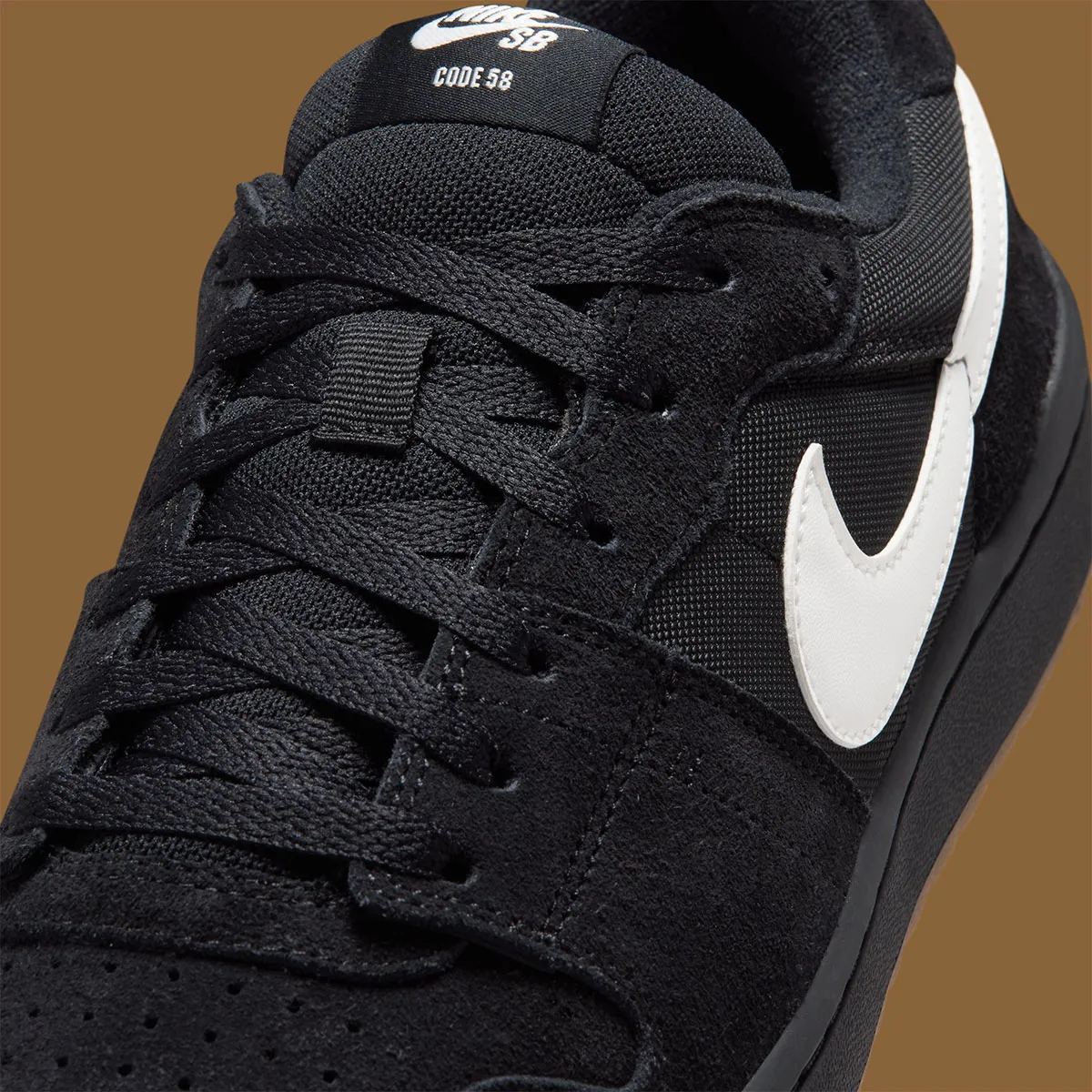 Nike SB Code 58 Black Summit White Gum Light Brown IB0108-001 8
