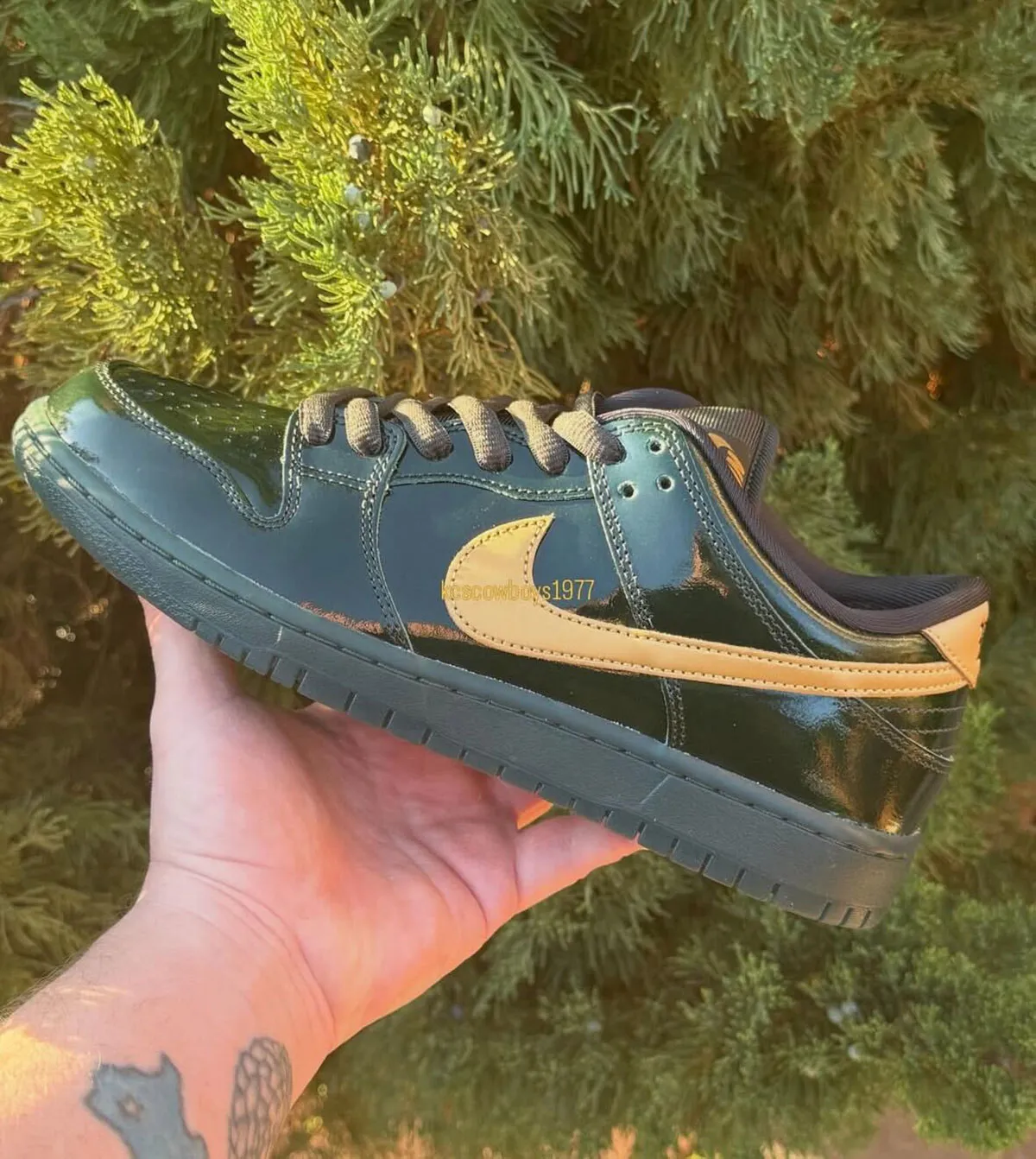 Nike SB Dunk Low Black Patent Cork IQ0431-300 9
