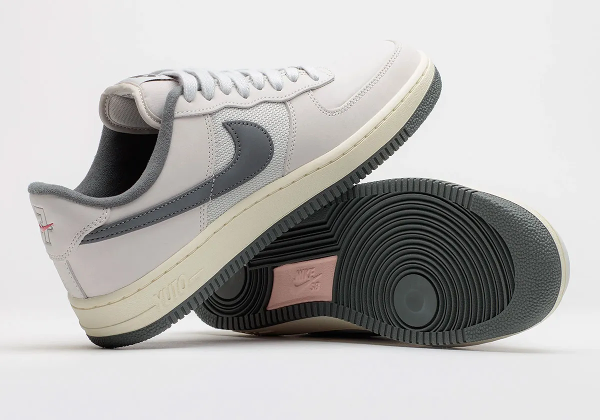 Nike SB x Yuto Horigome Air Force 1 Shoes White Iron Grey White Coconut Milk 5