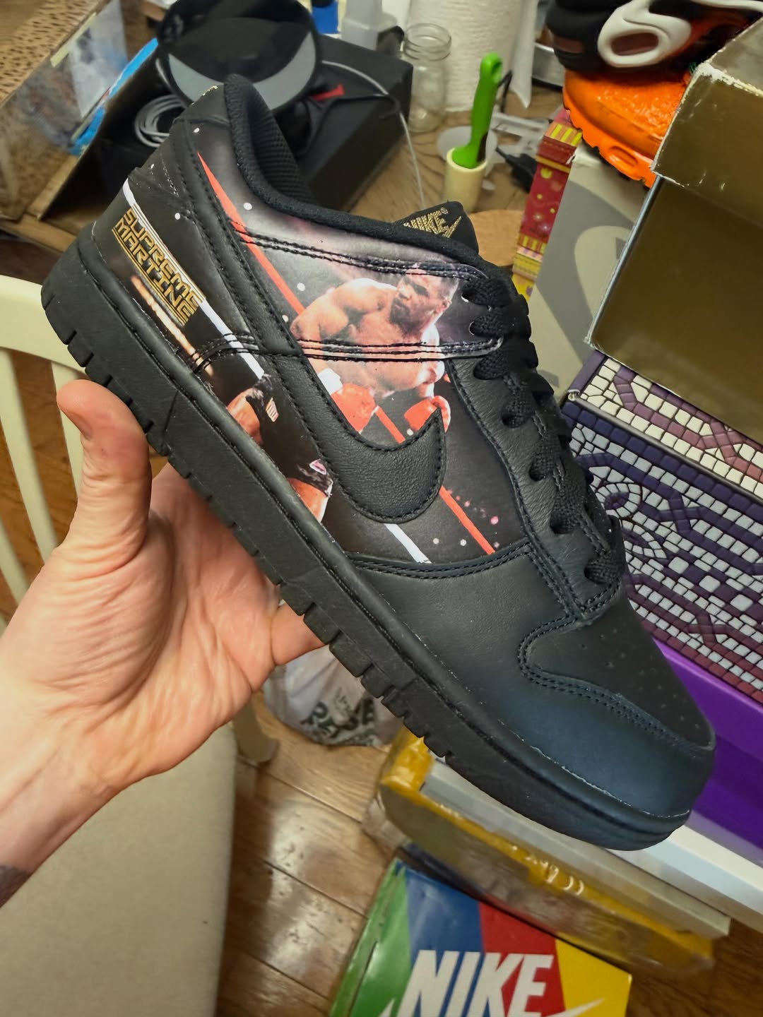 Supreme & Martine Rose' "Mike Tyson" Nike Dunk Low Surfaces in a First Look