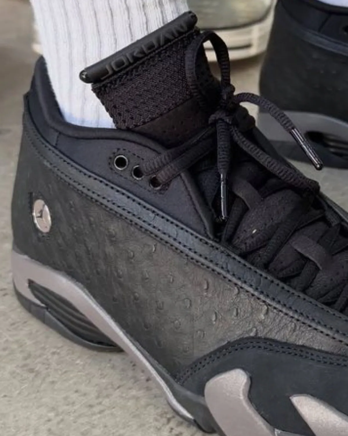 Air Jordan 14 Low Black Ostrich Pack IZ3884-001 1