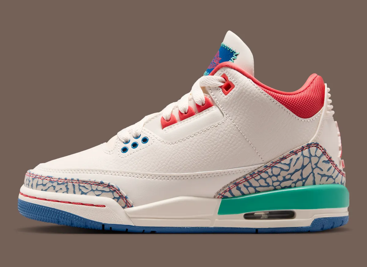 Air Jordan 3 Gs Chalk True Blue IO2076-100 1