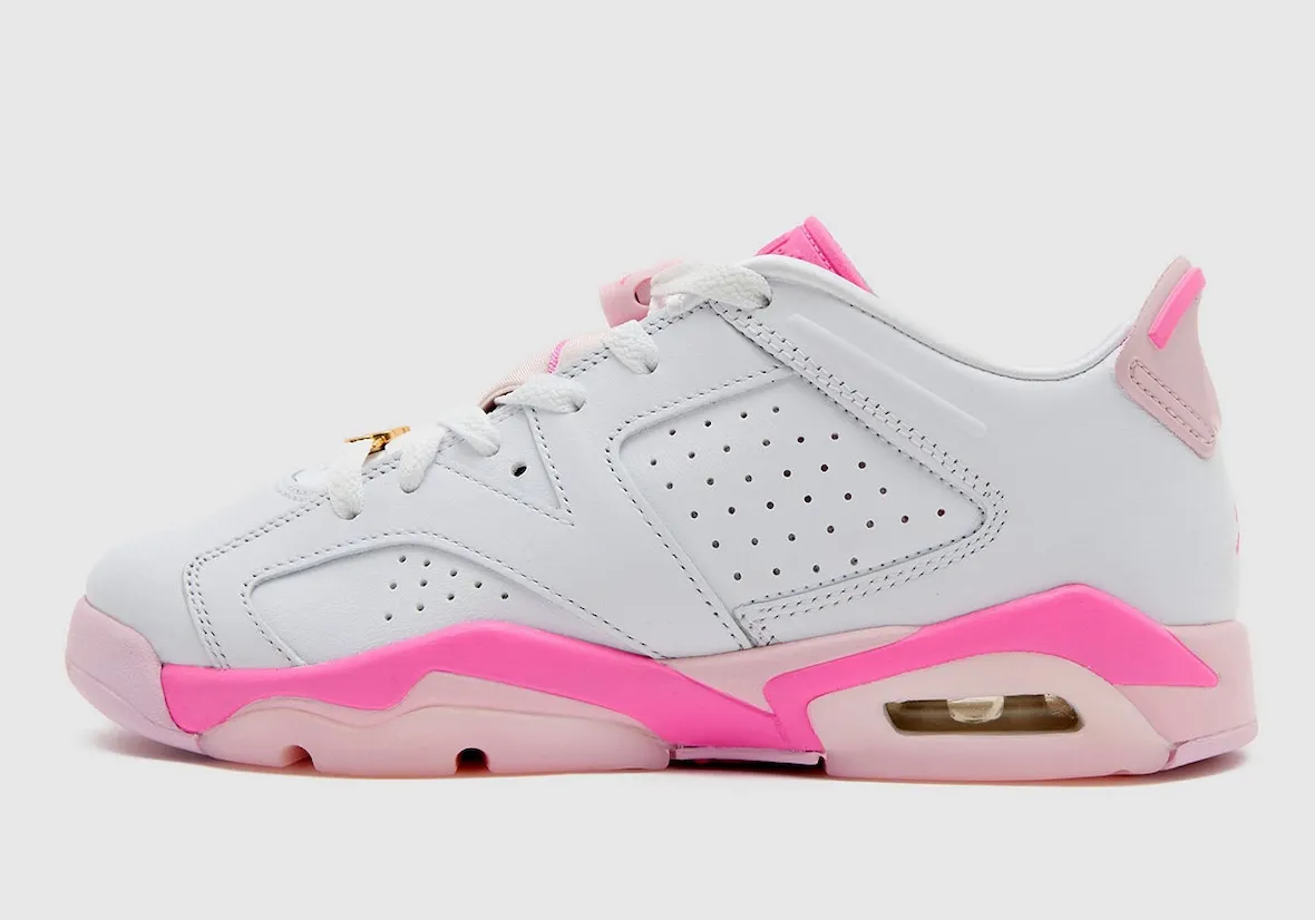 Air Jordan 6 Low White China Rose Pink Foam IQ5976-100 1