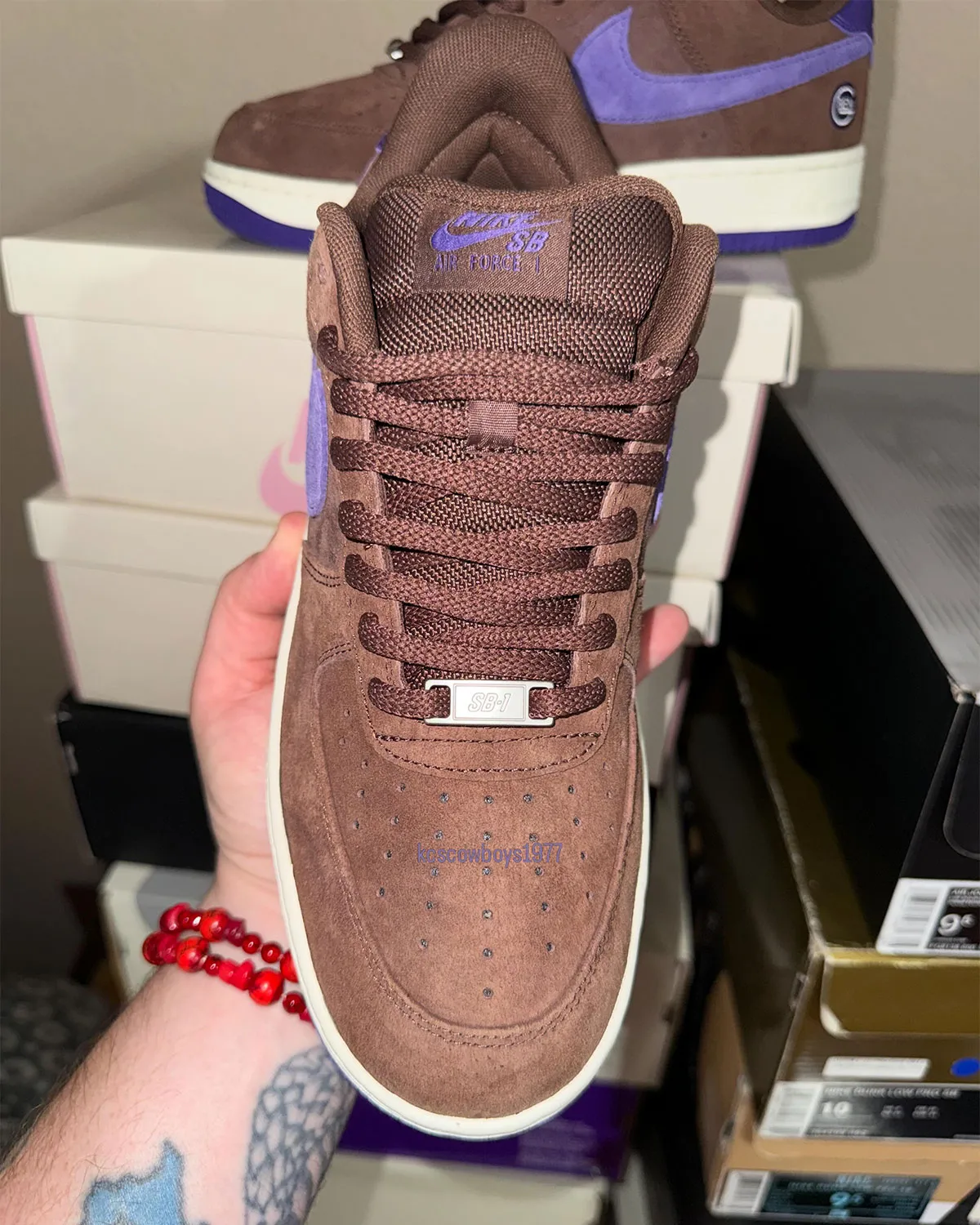 Ben G Nike SB Air Force 1 Low Light Chocolate IV5289-200 4