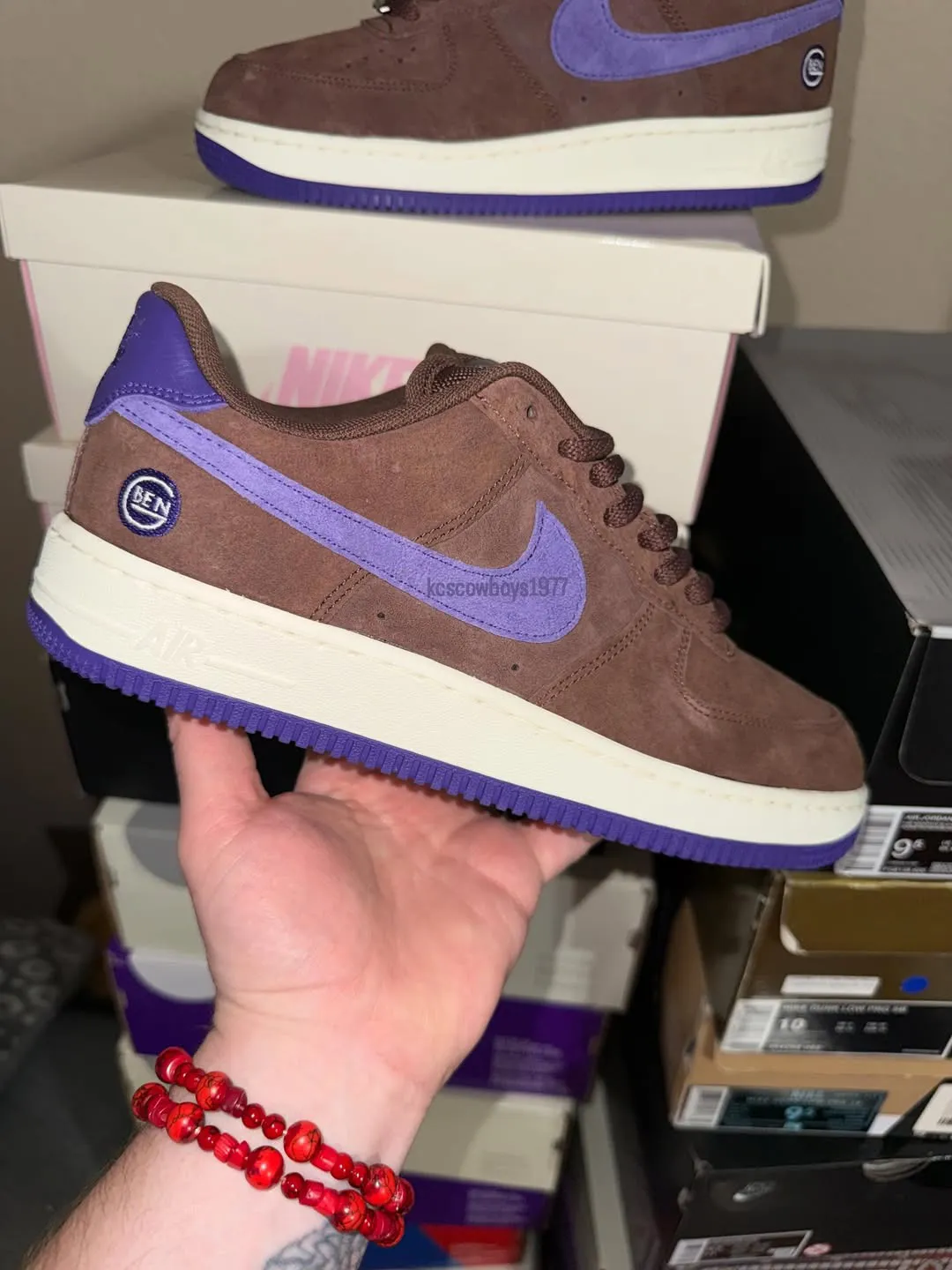Ben G Nike SB Air Force 1 Low Light Chocolate IV5289-200
