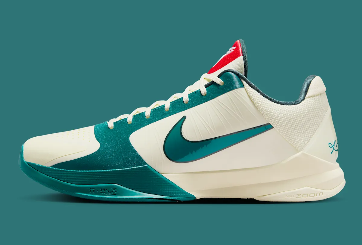 Caitlin Clark Nike Kobe 5 Protro Scrabble Coconut Milk Spruce IZ1852-100