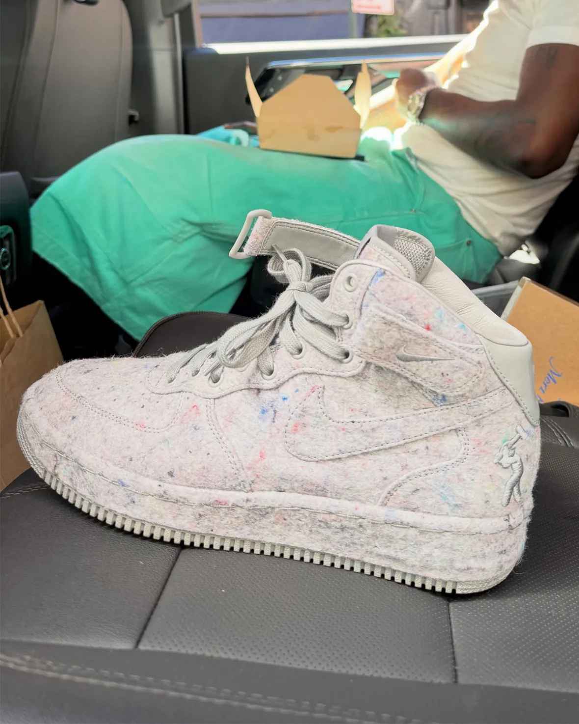 Lil Yachty Concrete Boys Nike Air Force 1 Mid Grey 2