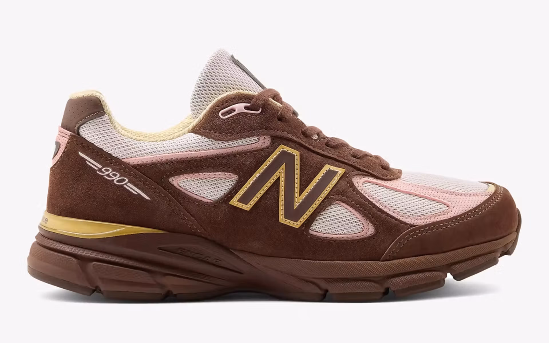 New Balance 990v4 Pumpernickel Pink Chalk Alabaster U990ic4 2