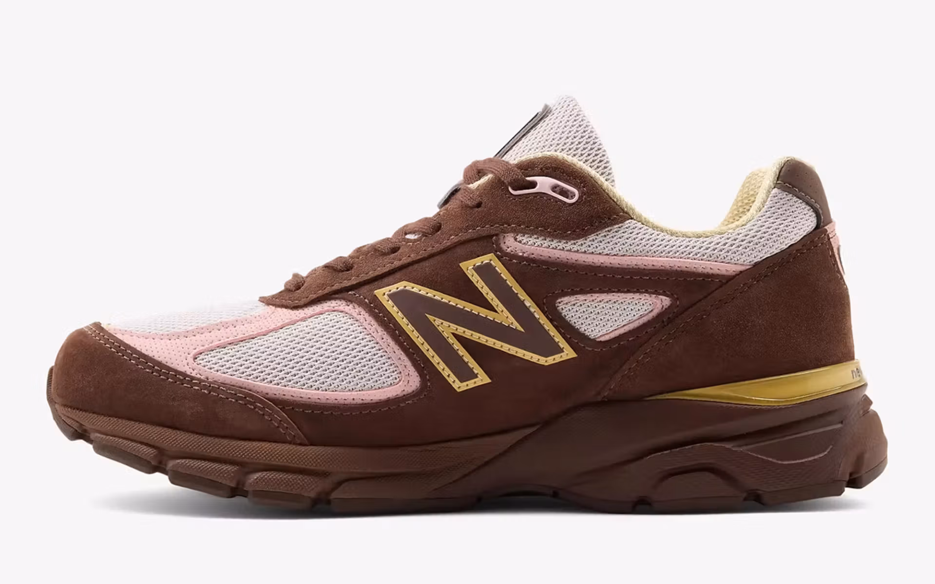 New Balance 990v4 Pumpernickel Pink Chalk Alabaster U990ic4 3