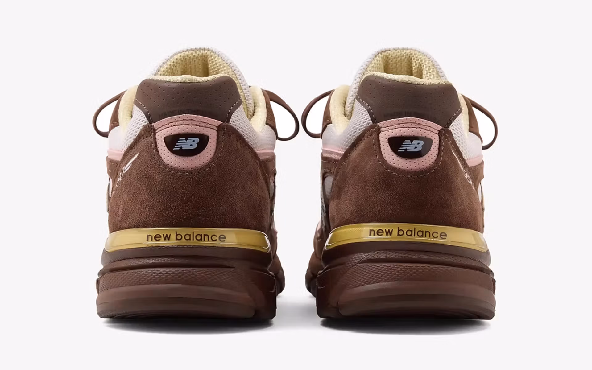 New Balance 990v4 Pumpernickel Pink Chalk Alabaster U990ic4 5