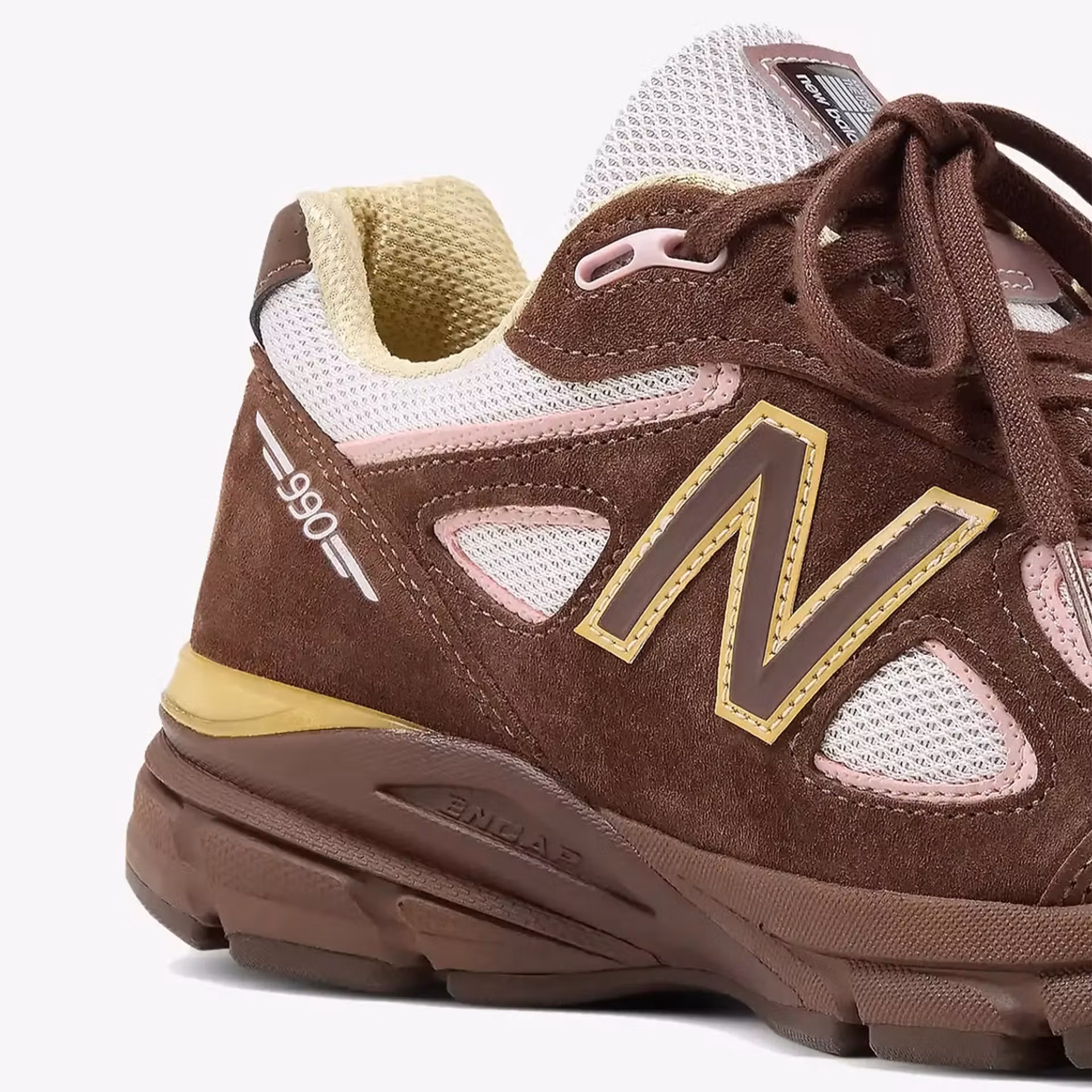 New Balance 990v4 Pumpernickel Pink Chalk Alabaster U990ic4 9
