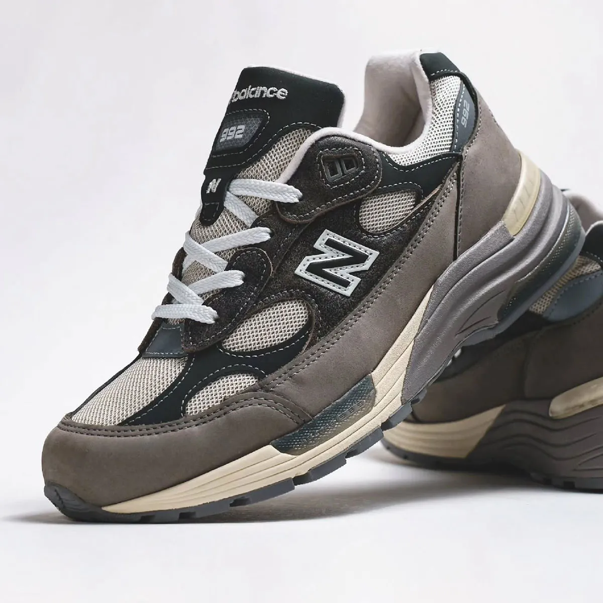 New Balance 992 Made In Usa Shadow Grey Turtle Dove Black Top U9927wx 2