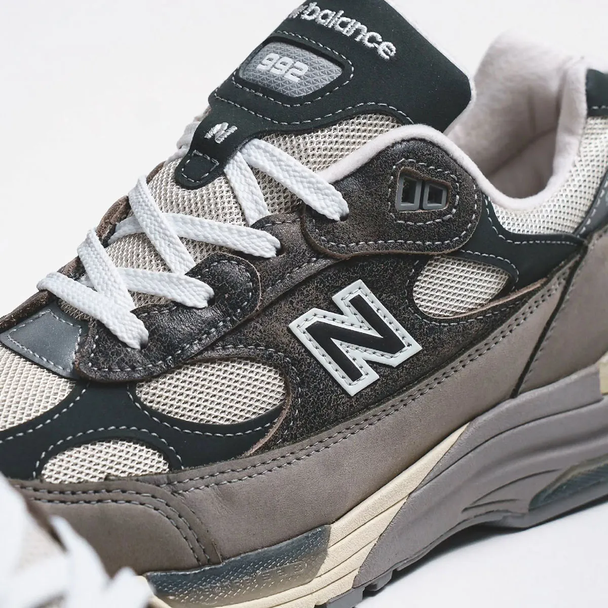 New Balance 992 Made In Usa Shadow Grey Turtle Dove Black Top U9927wx 4