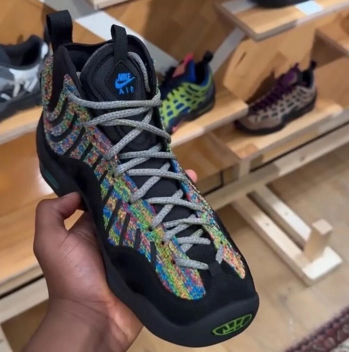Nike Air Bakin Black Chlorophyll Multi Color IX8659-001 1