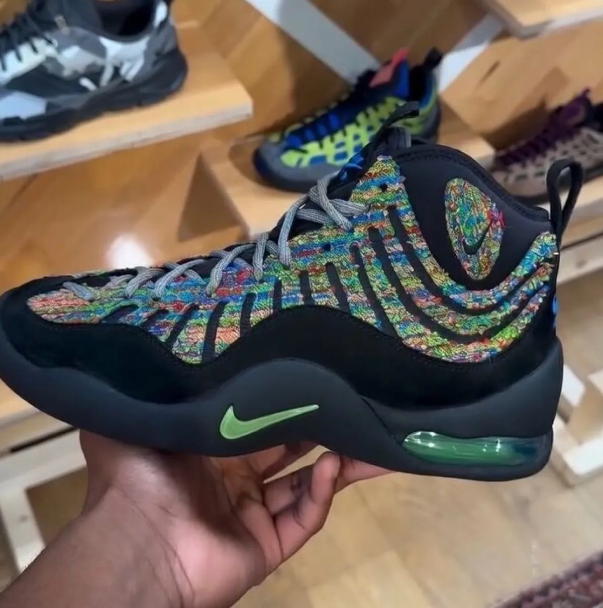 Nike Air Bakin Black Chlorophyll Multi Color IX8659-001