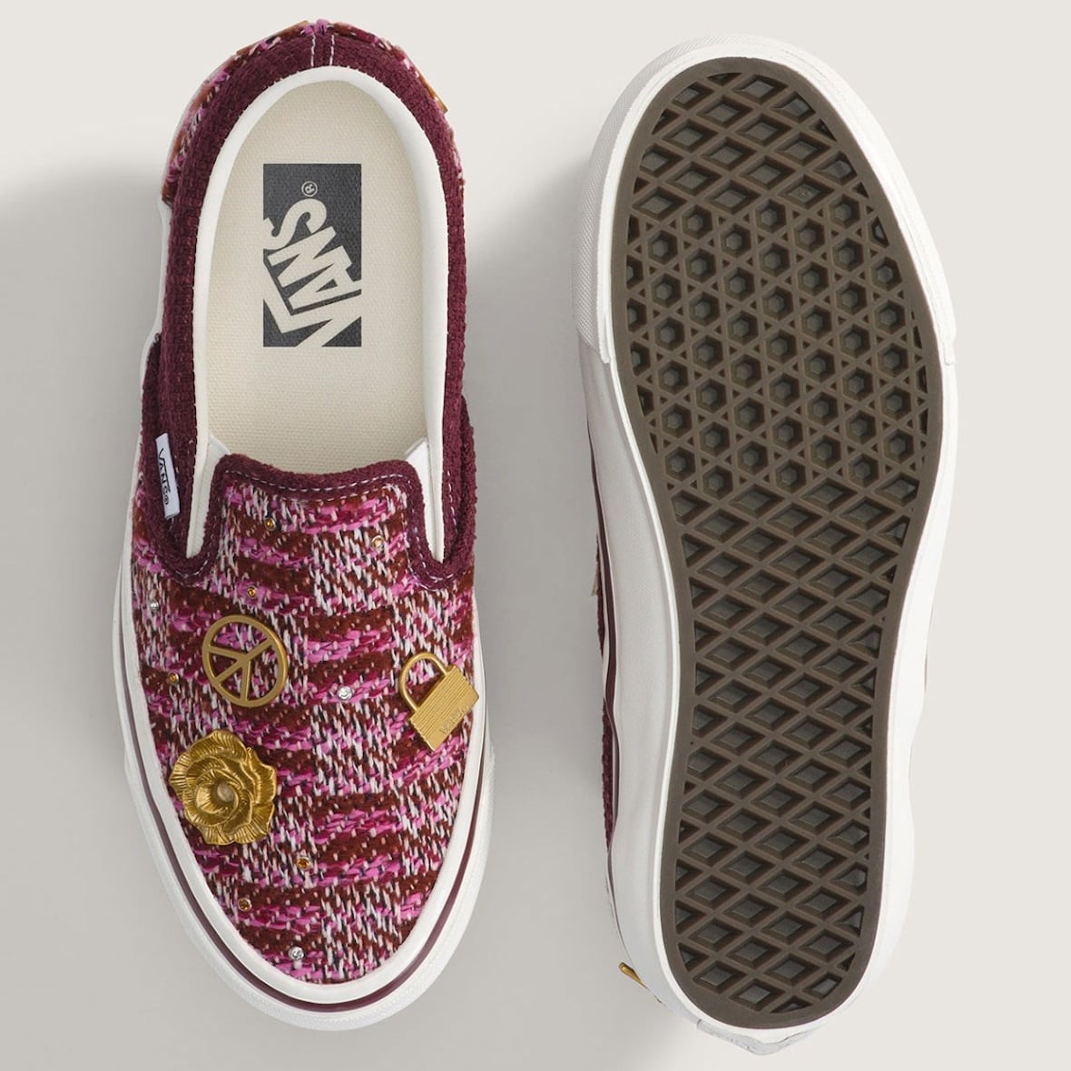 Vans Slip On Cardigan Red Vn000d9wrpk 2