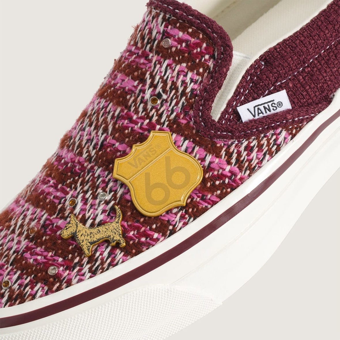 Vans Slip On Cardigan Red Vn000d9wrpk 3
