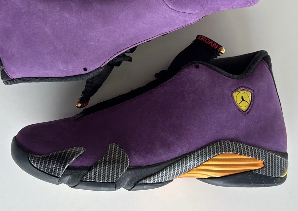 Air Jordan 14 Purple Suede Ferrari WNBA PE