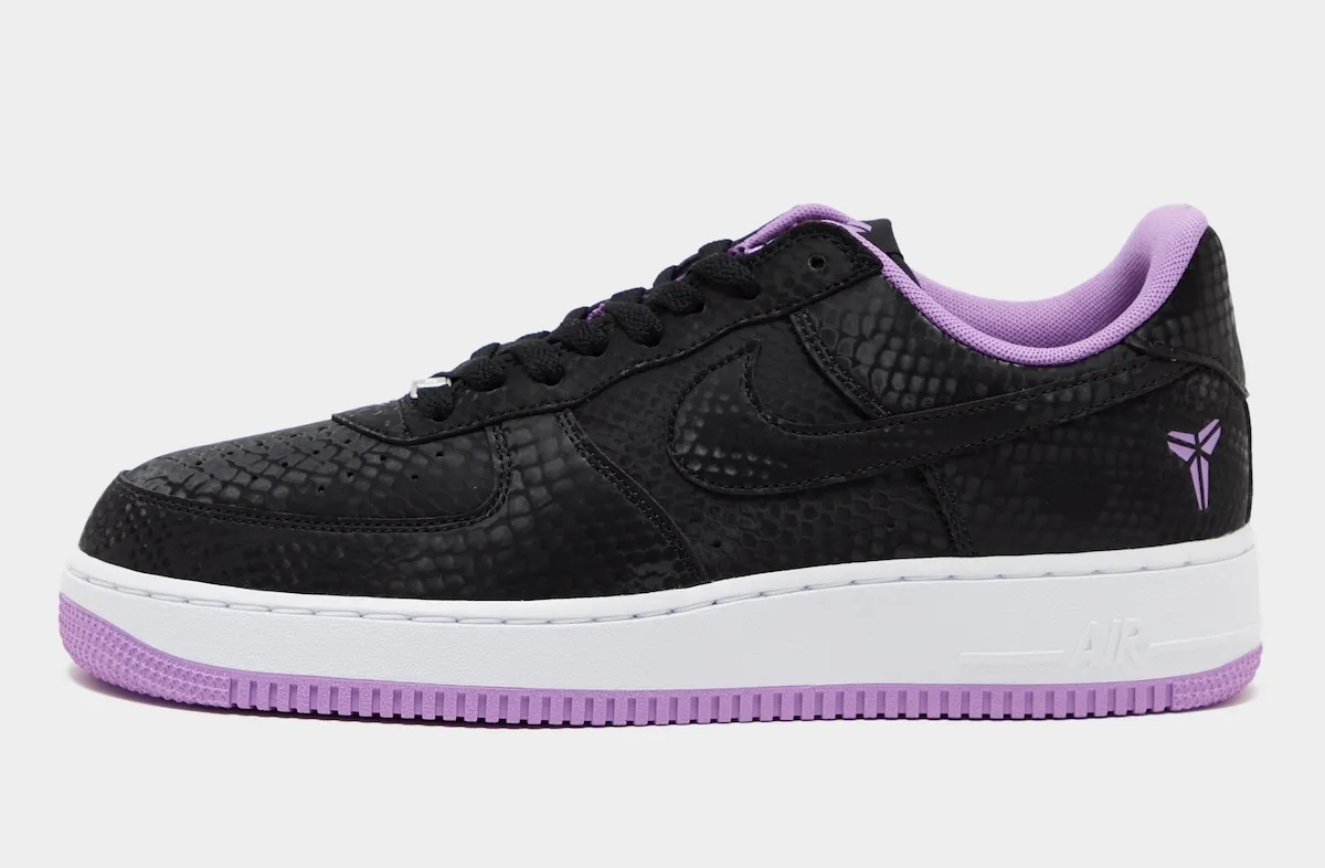 Kobe Bryant Nike Air Force 1 Low Black Purple Stardust IB0018-007 1