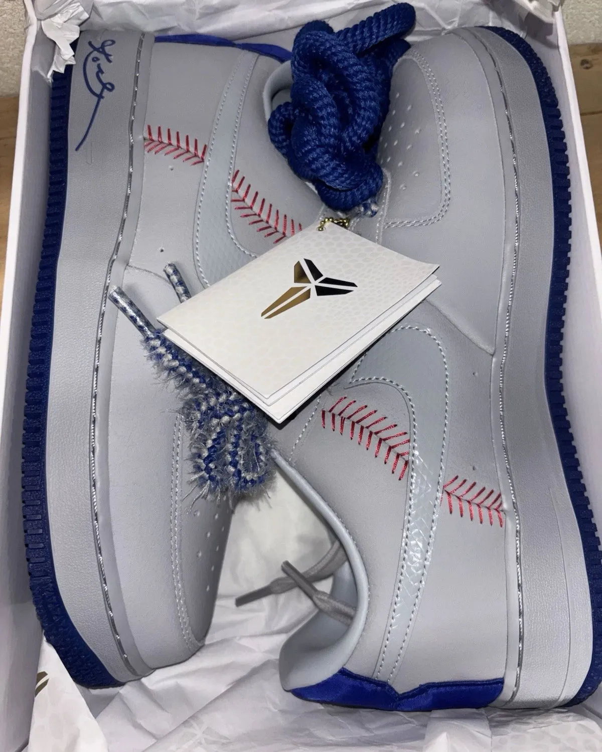 Kobe Bryant Nike Air Force 1 Low Protro La Dodgers IQ3920-001 Shoes 4