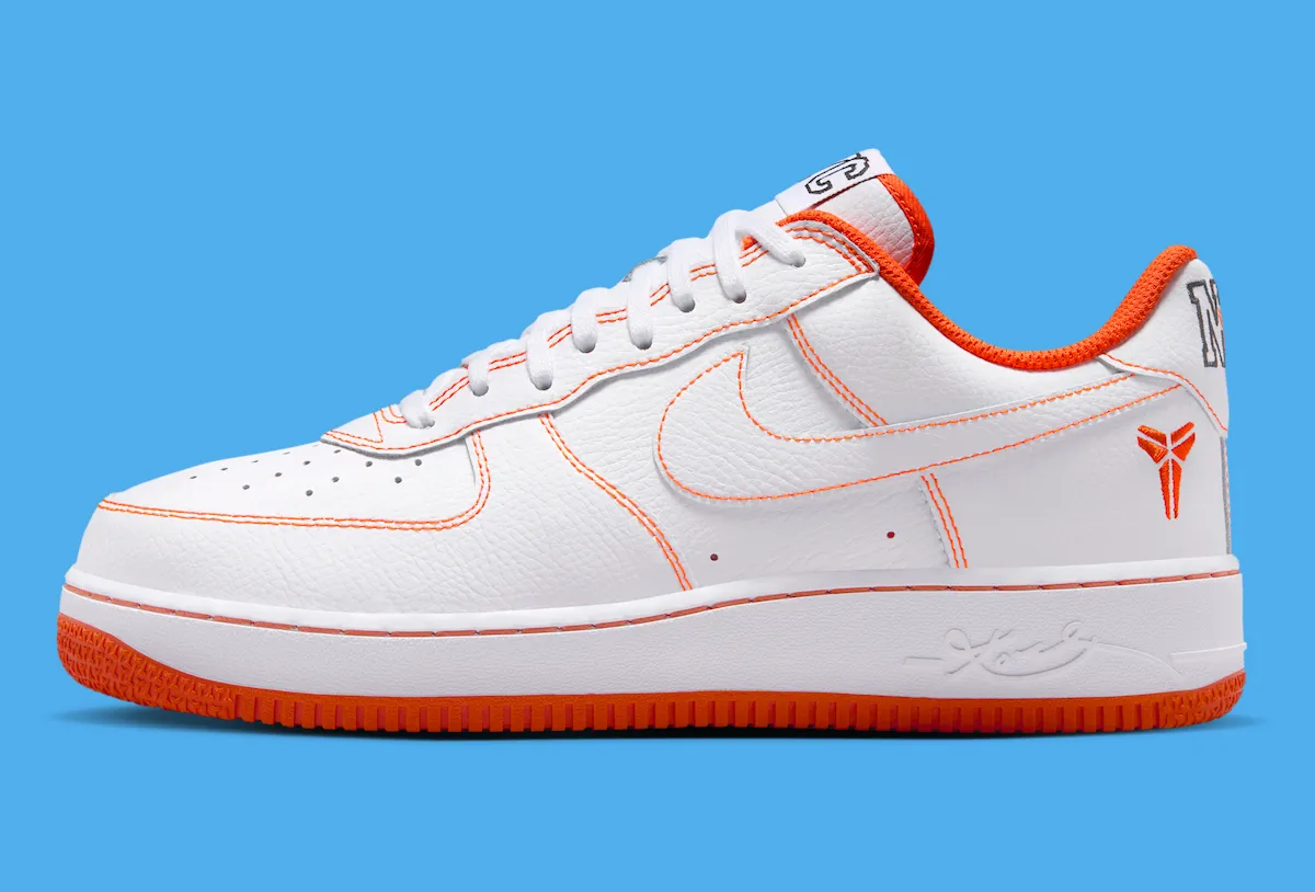 Kobe Bryant Nike Air Force 1 Low Protro White Safety Oranage Lord Of The Rings IQ3921-100 1