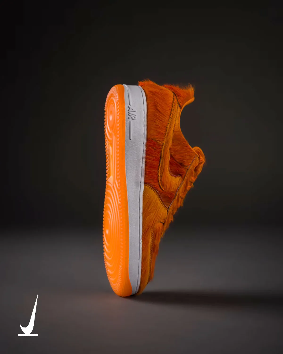 Nike Air Force 1 Low Orange Pony Hair 1