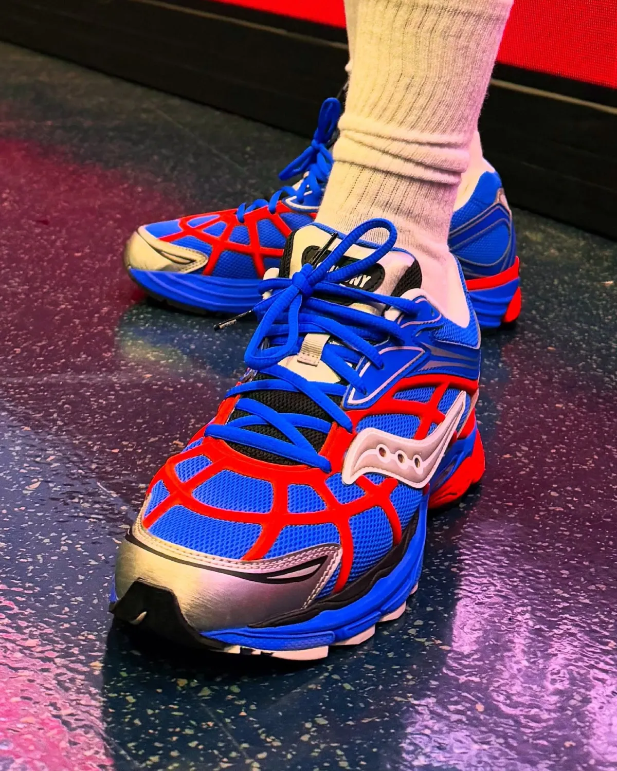 Westside Gunn Saucony Progrid Omni 9 Web Spider Man Blue 1