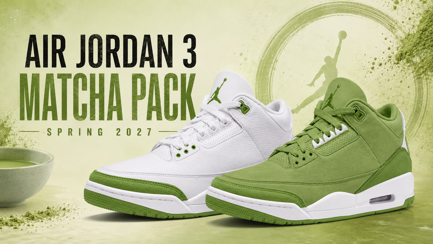 Air Jordan 3 “Matcha” Pack Gets a Spring 2027 Release Date