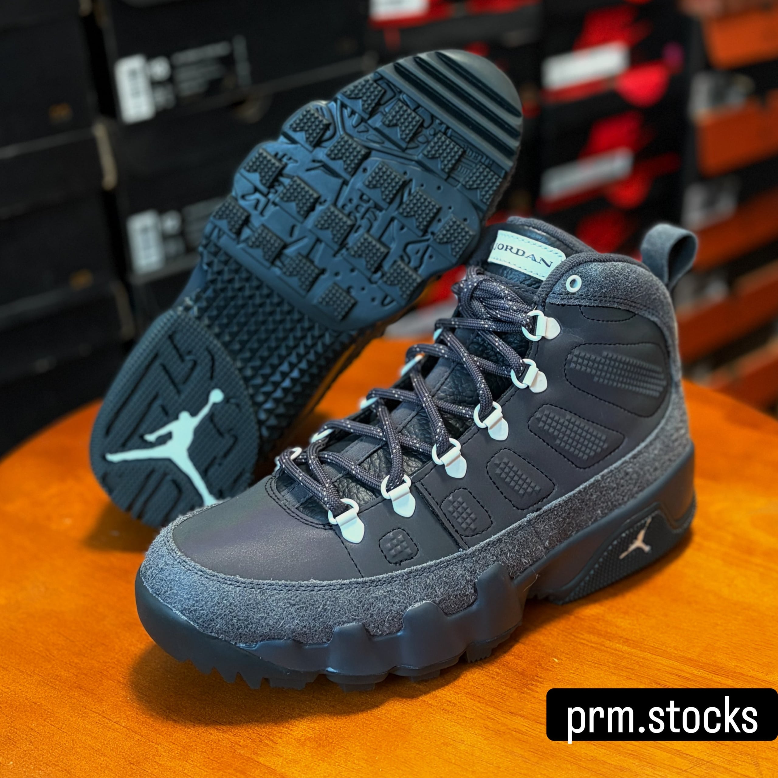 Air Jordan 9 Boot "Anthracite" Features a Flashy Iridescent Finish