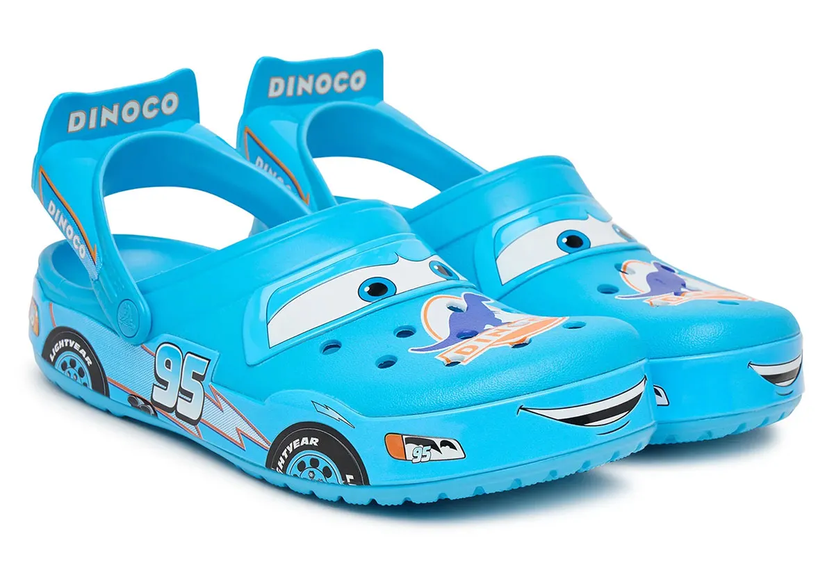 Cars x Crocs Classic Clog "Lightning McQueen Dinoco" in Light Blue Dinoco Livery