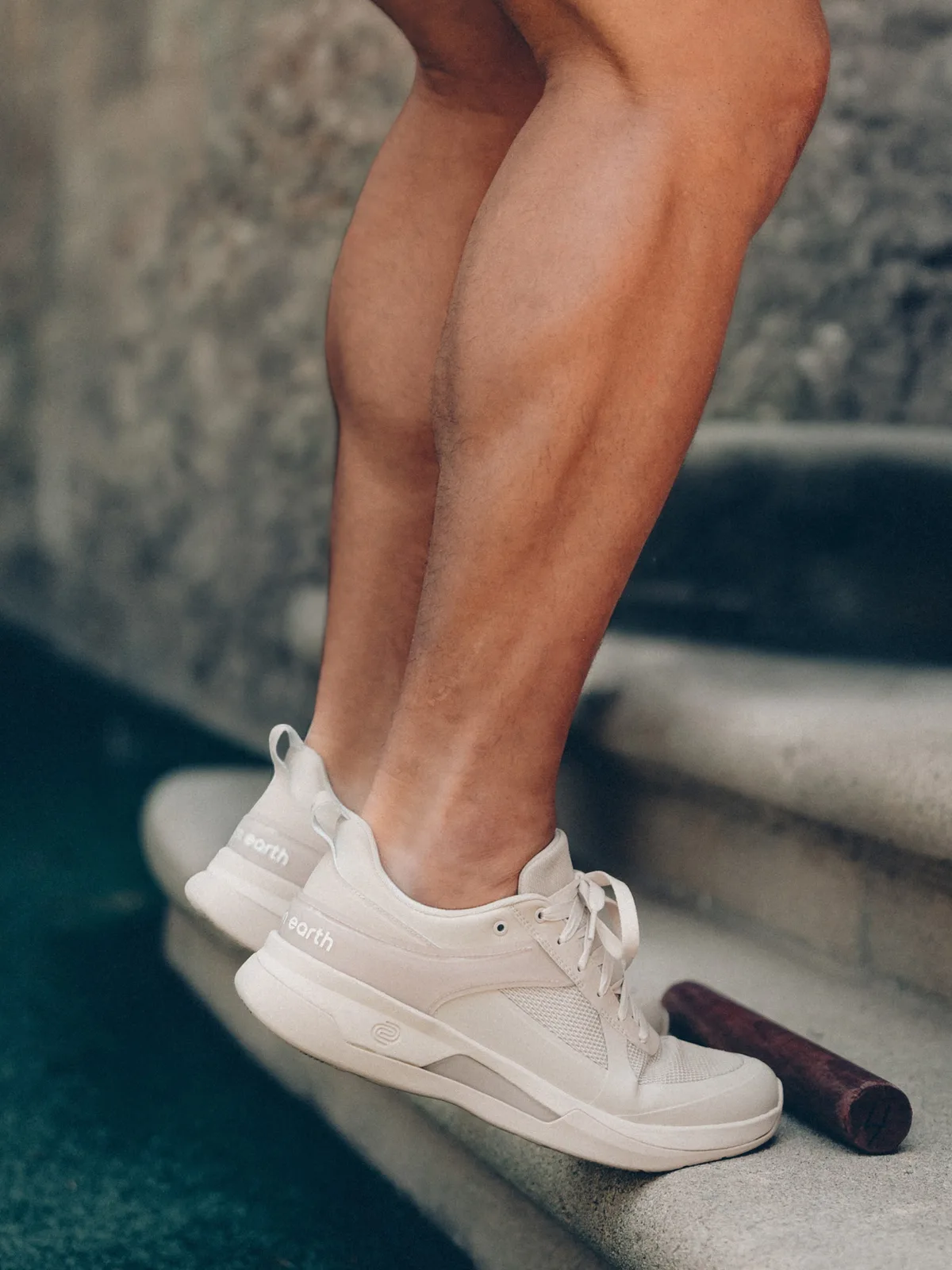 while on earth CMC on foot, heel and midsole detail