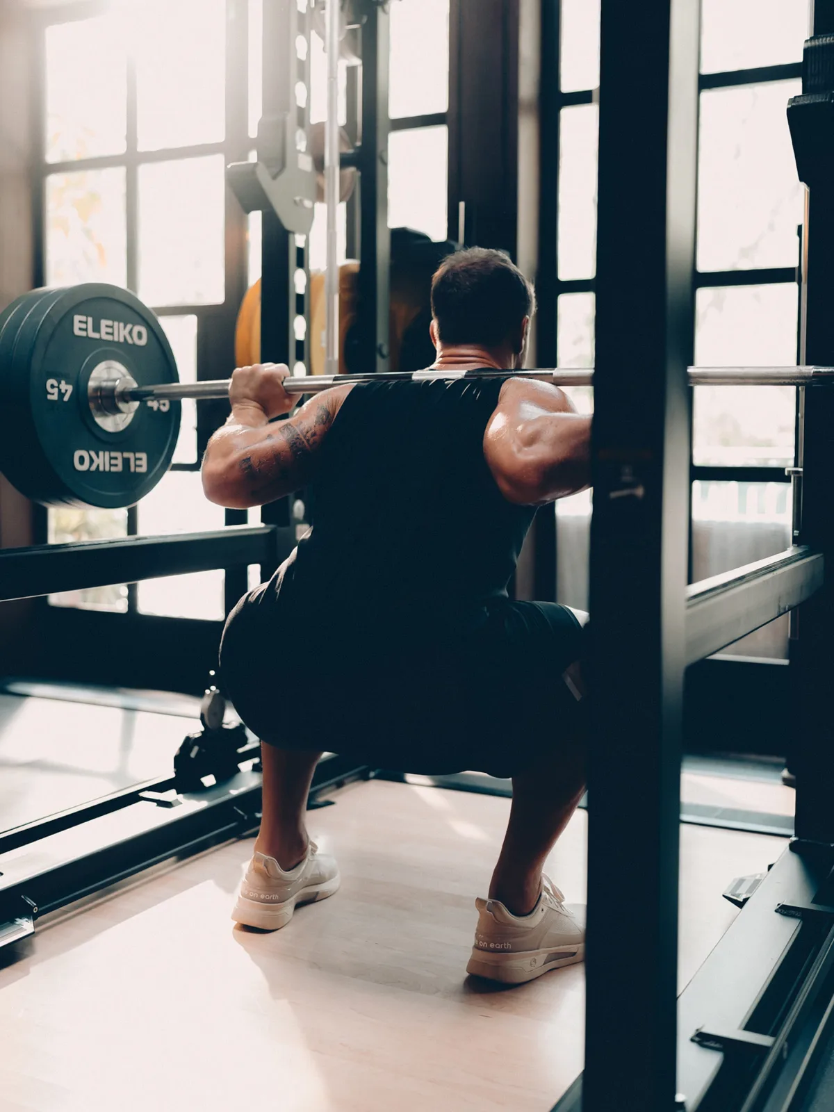 while on earth CMC worn during a squat session