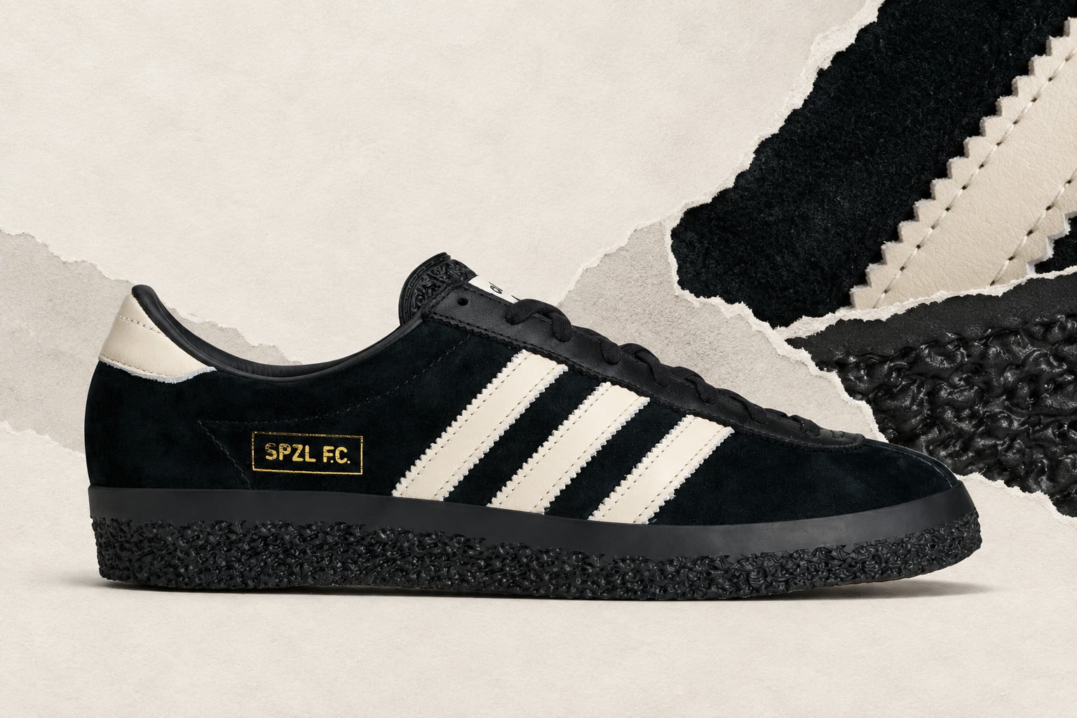adidas Gazelle SPZL FC “Black/White” Releases September 25th
