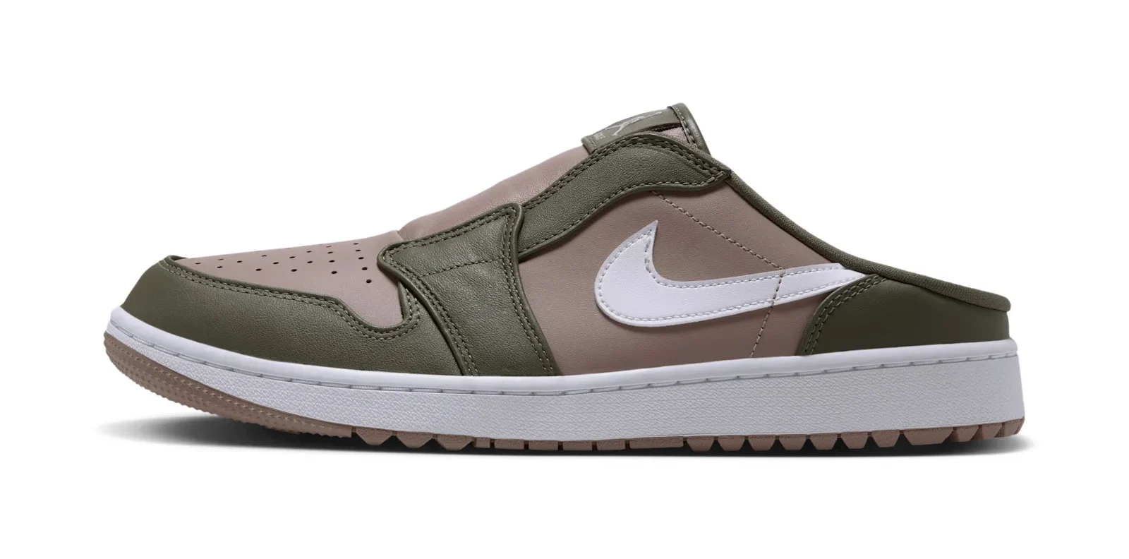 Air Jordan 1 Low Golf Mule Releases in “Medium Olive/Khaki”