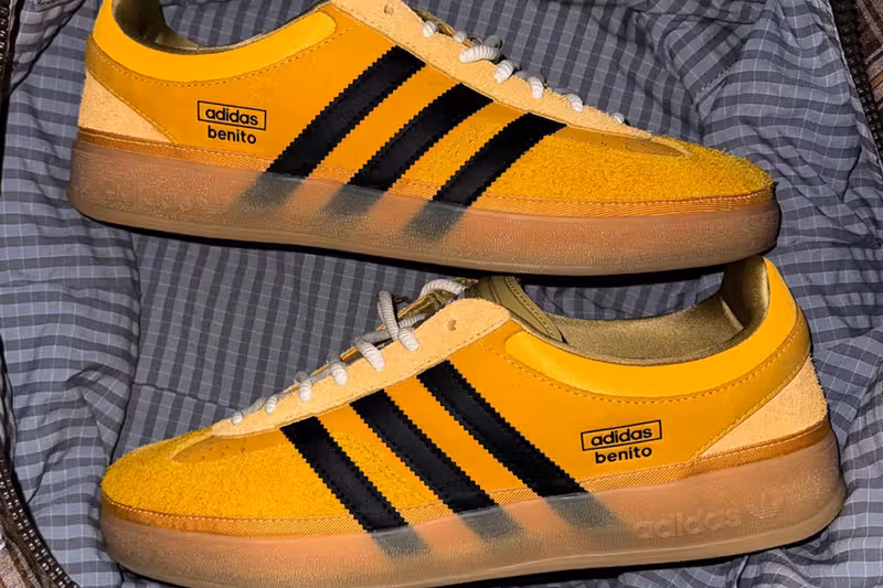 Bad Bunny’s adidas Gazelle in “Solar Gold” Returns to Release Calendars With an October Date