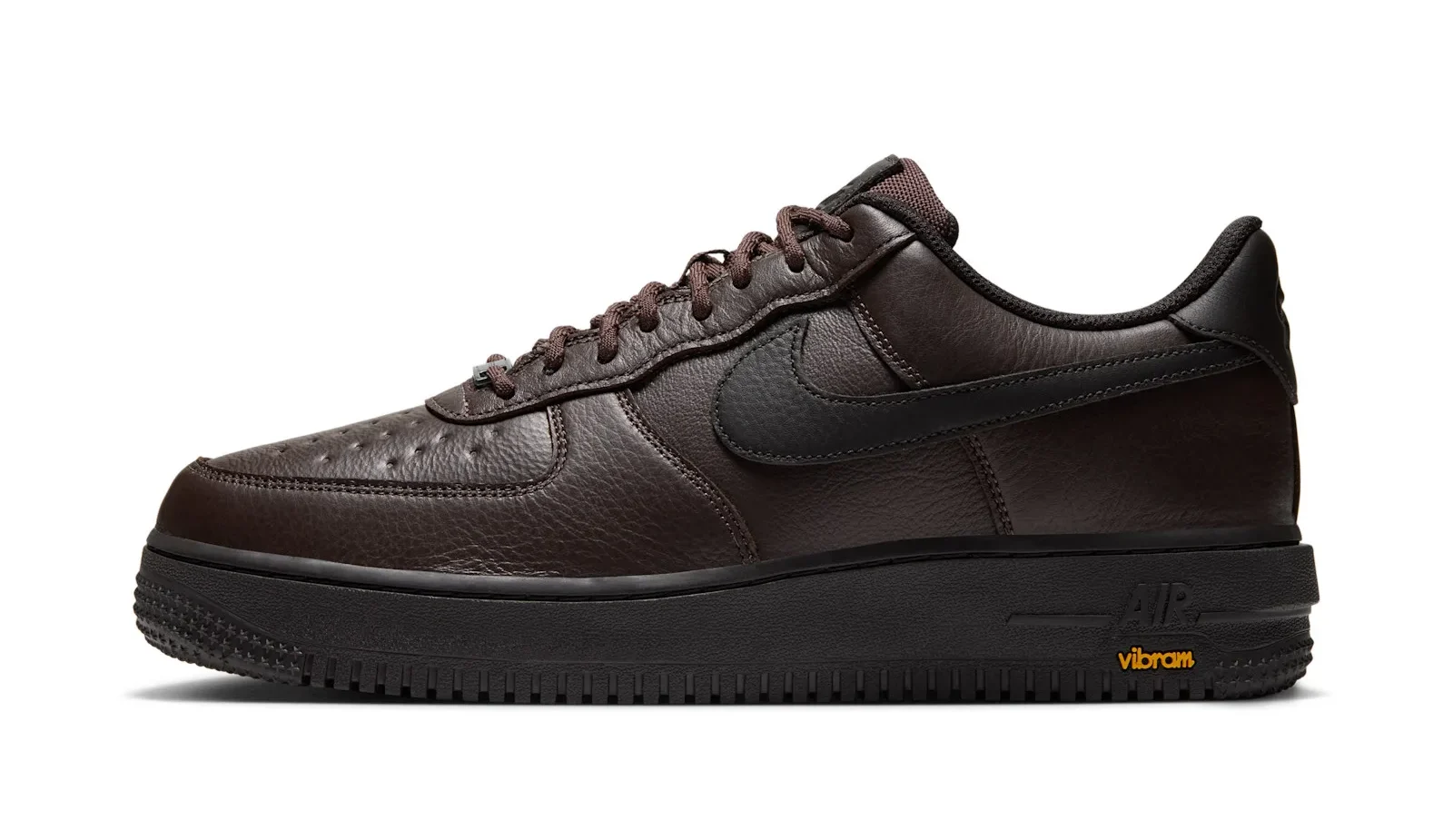 Nike Air Force 1 Low GTX in Baroque Brown/Speed Yellow/University Red