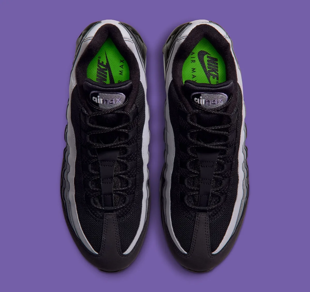 Bright green covers the exposed midfoot section and insoles on the Joker