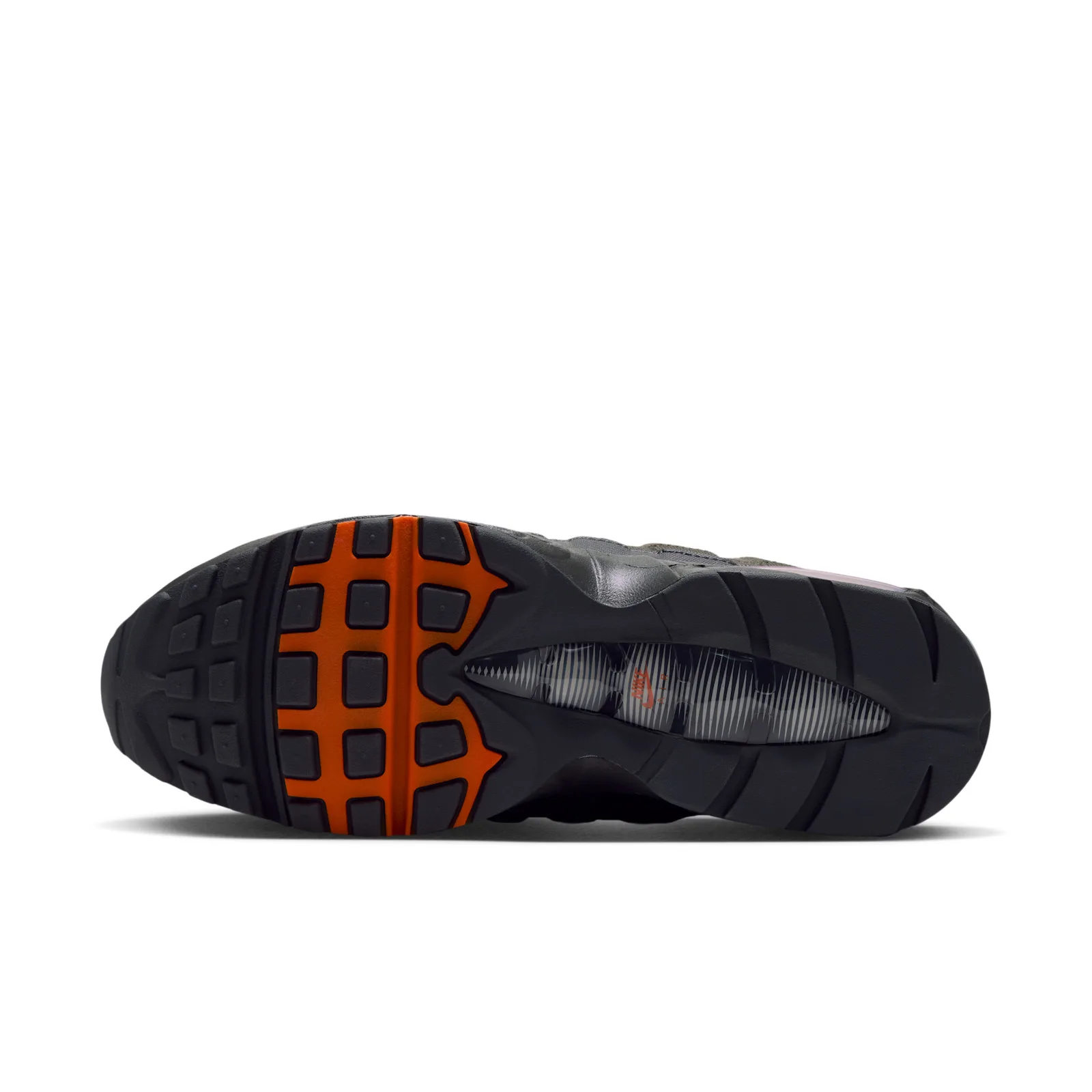 Outsole of the Light Bone, Hi vis orange hits the tongue and rear Swoosh