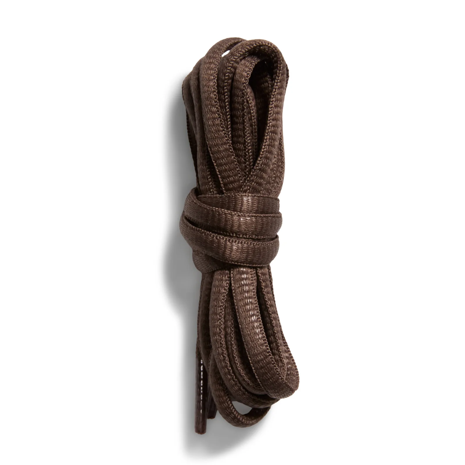 detail of coiled light blue and brown laces, Shadow Brown
